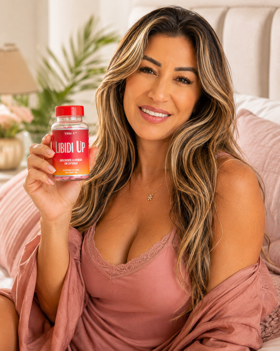 Mulher com Libid Up em rotina de bem-estar